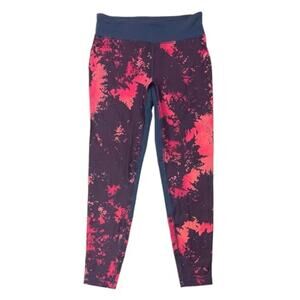NWT Columbia Womens Midweight Omni-Heat Baselayer Tight Leggings Printed Wine-XS